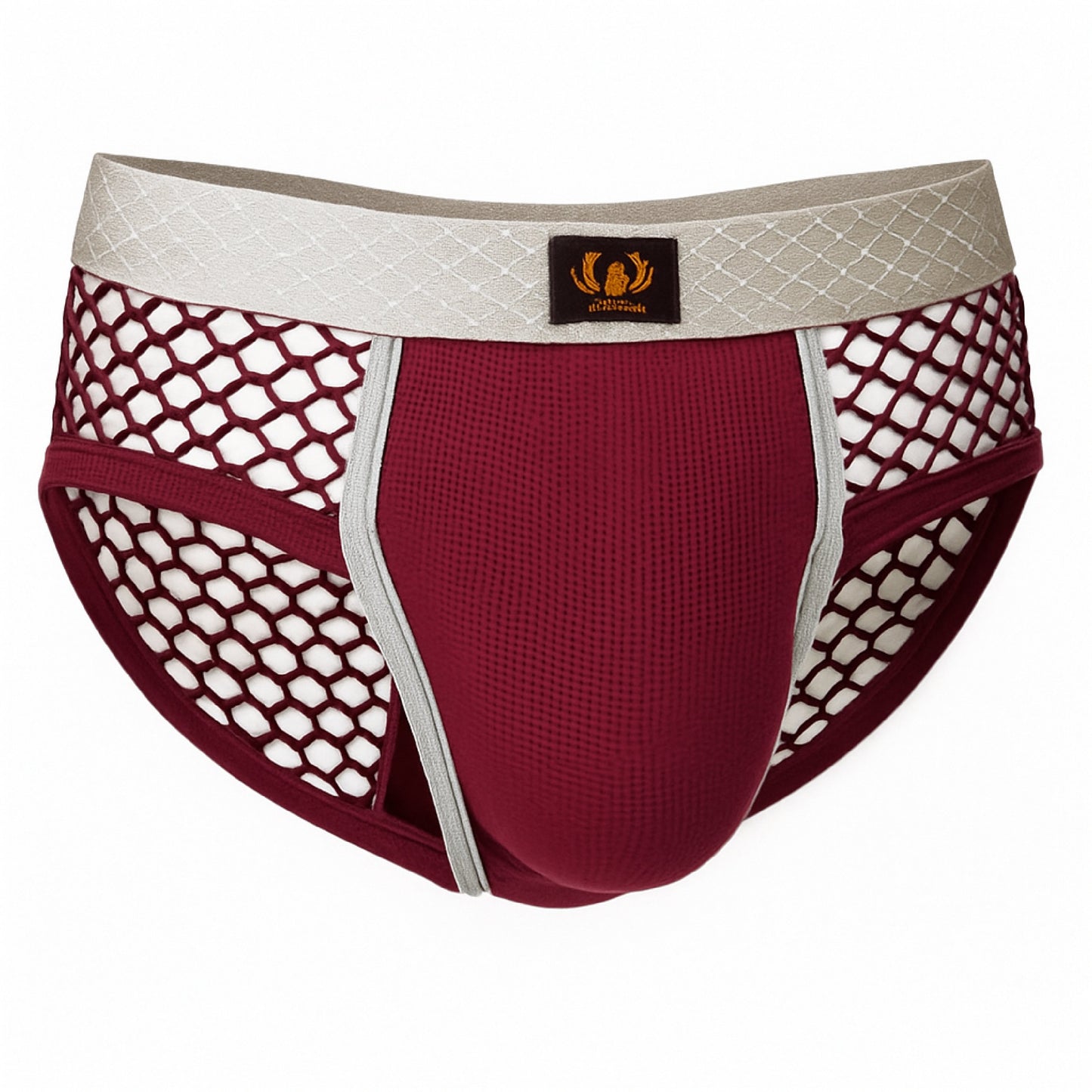 Pants mit farblich abgesetzter Naht und Netzstoff