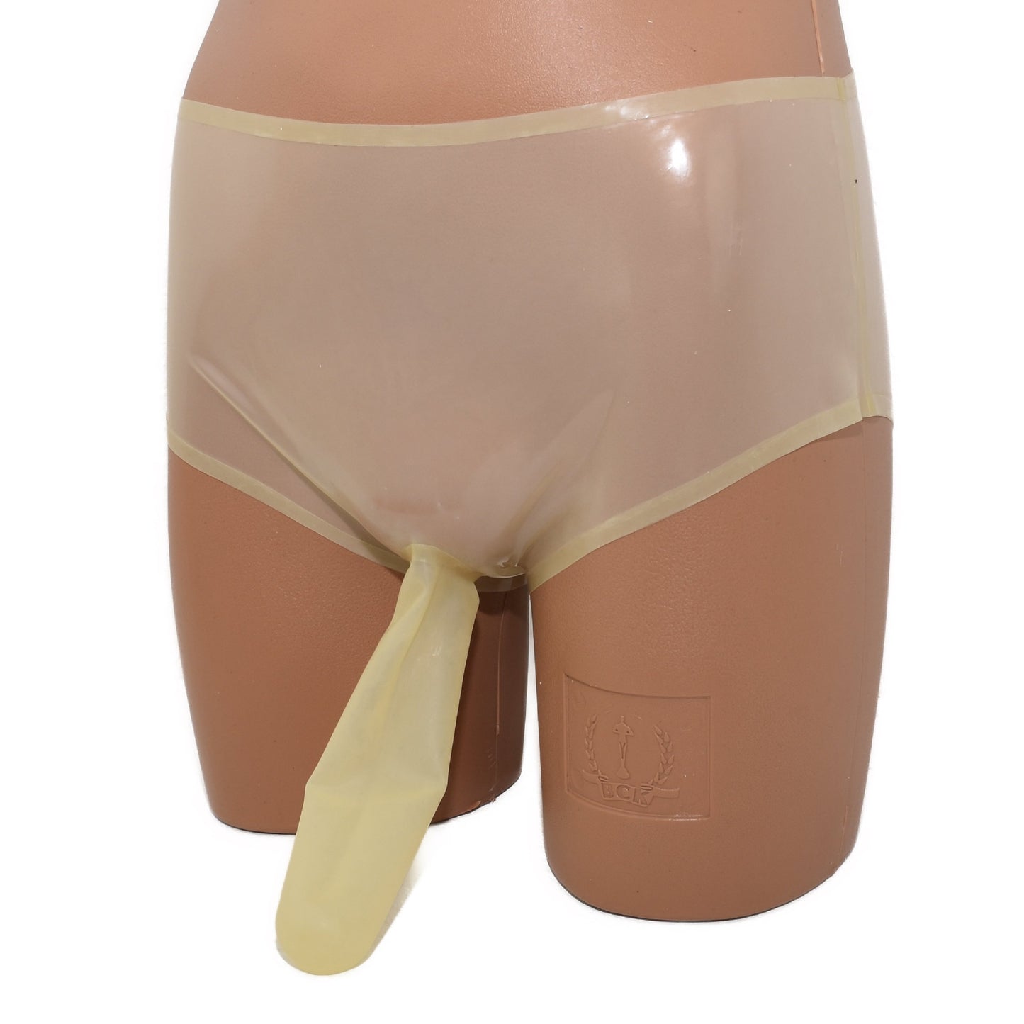 Latex Rüsselslip mit festem Anal Dildo Handgemacht