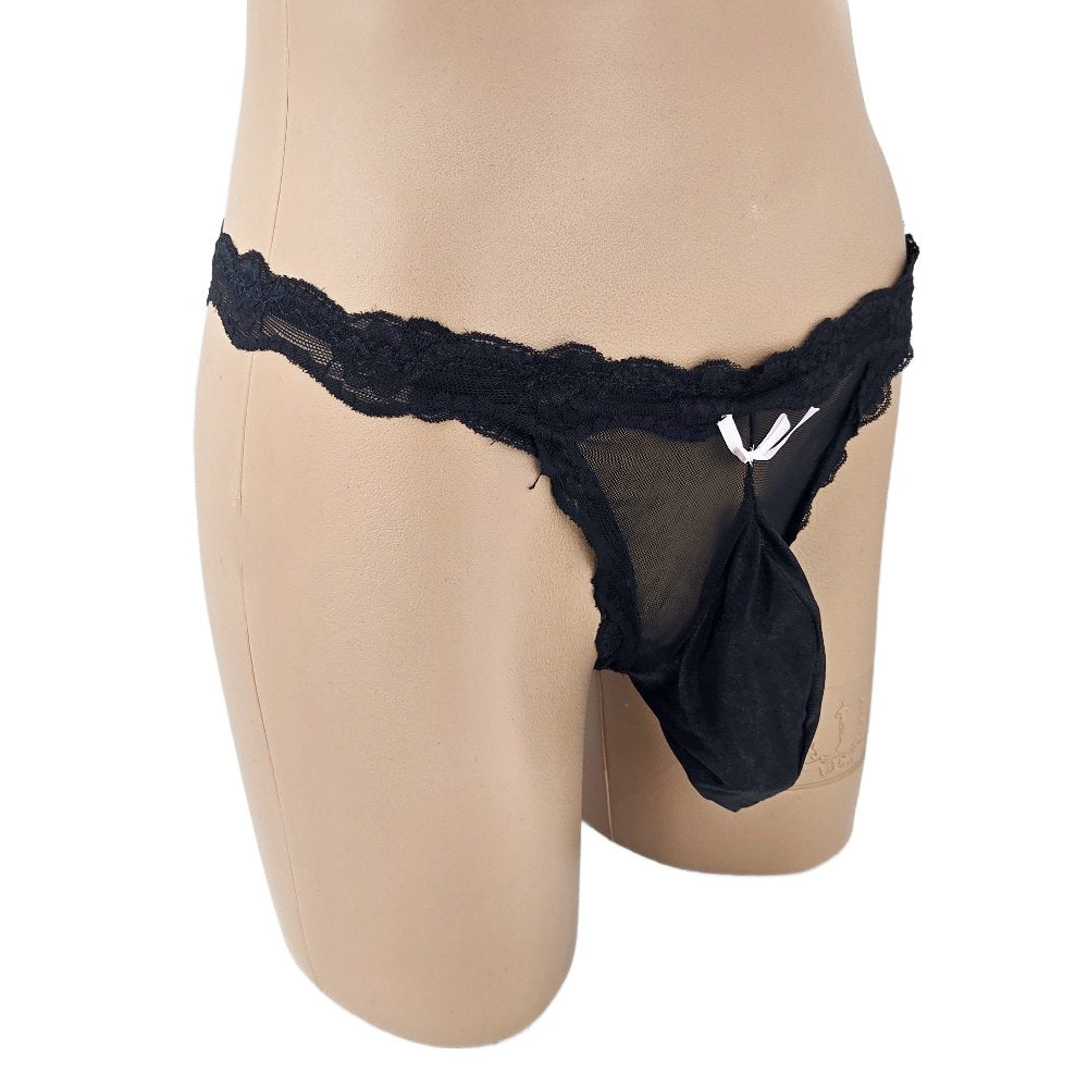 Men Lingerie Underwear Stretch String with Bulge Pouch
