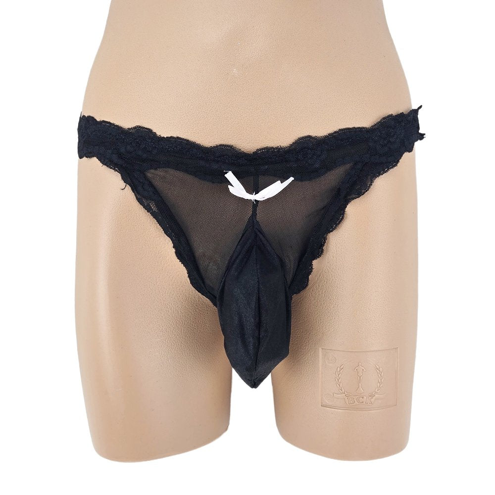 Men Lingerie Underwear Stretch String with Bulge Pouch