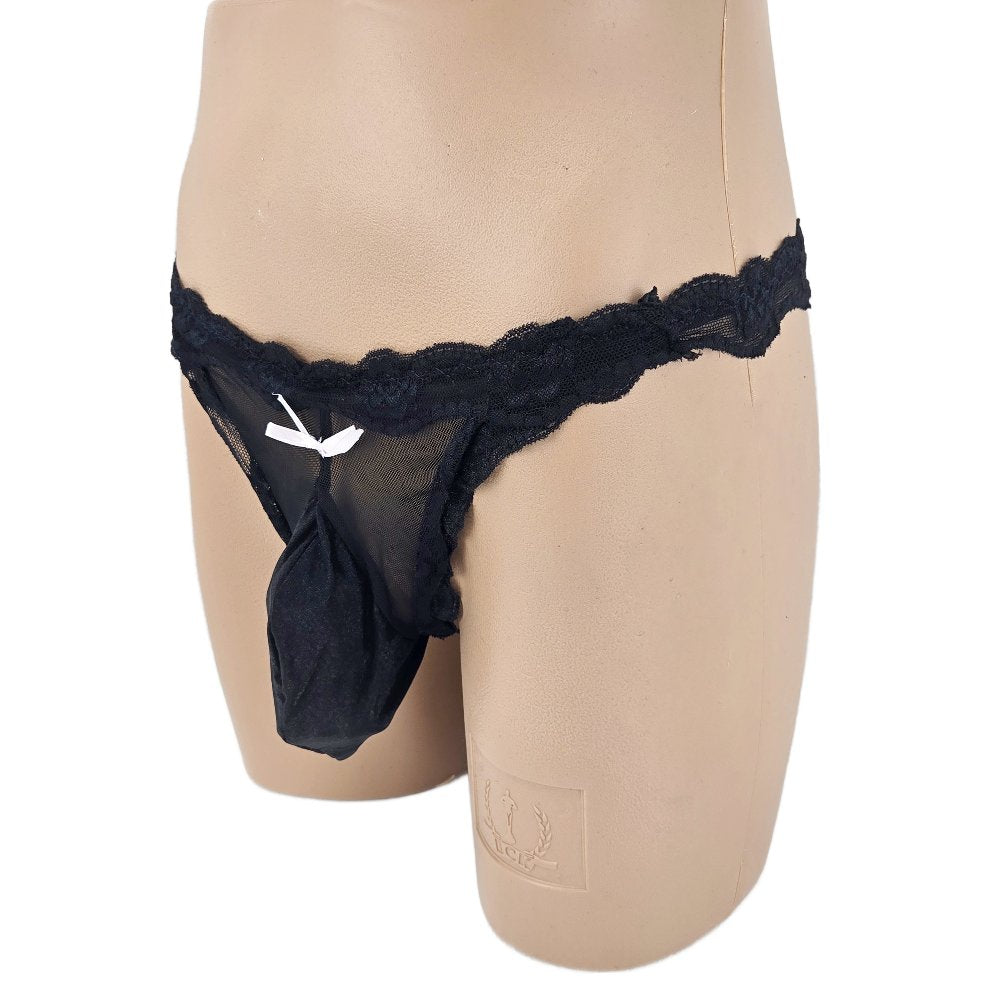 Men Lingerie Underwear Stretch String with Bulge Pouch