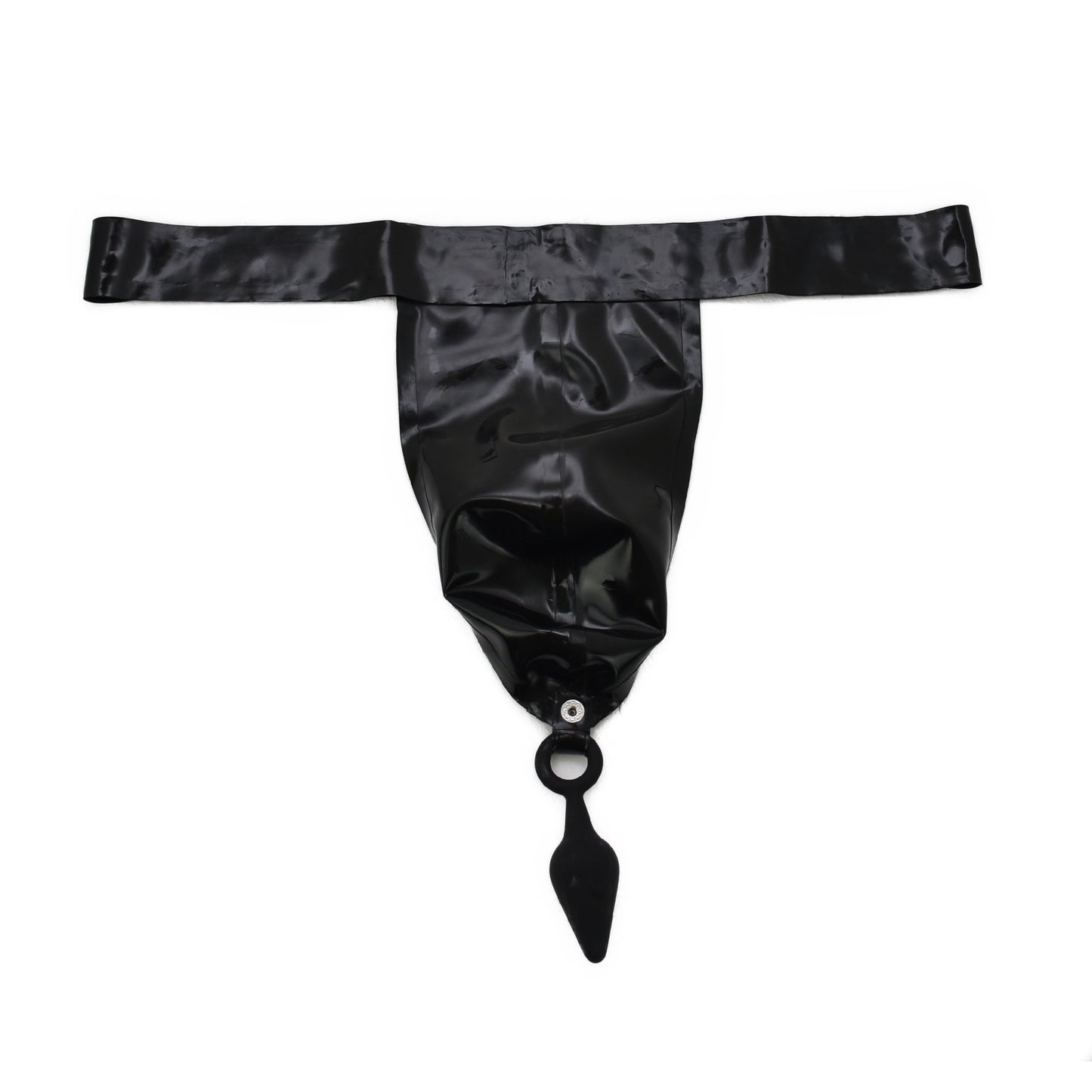 Latex thong with anal support, 0.6mm latex