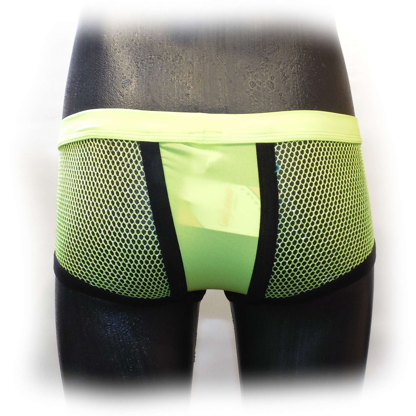 Boxer Shorts Mesh mit glitzernden Fasern