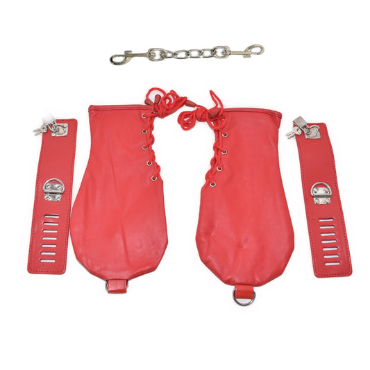 Fetish Fäustlinge mit Manschetten