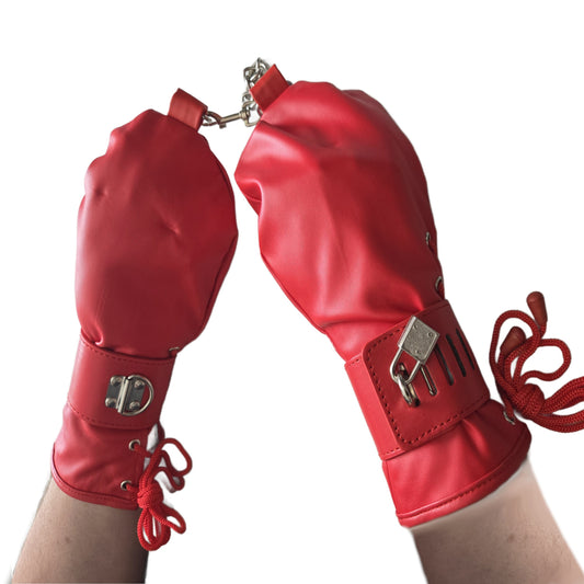 Fetish Fäustlinge mit Manschetten