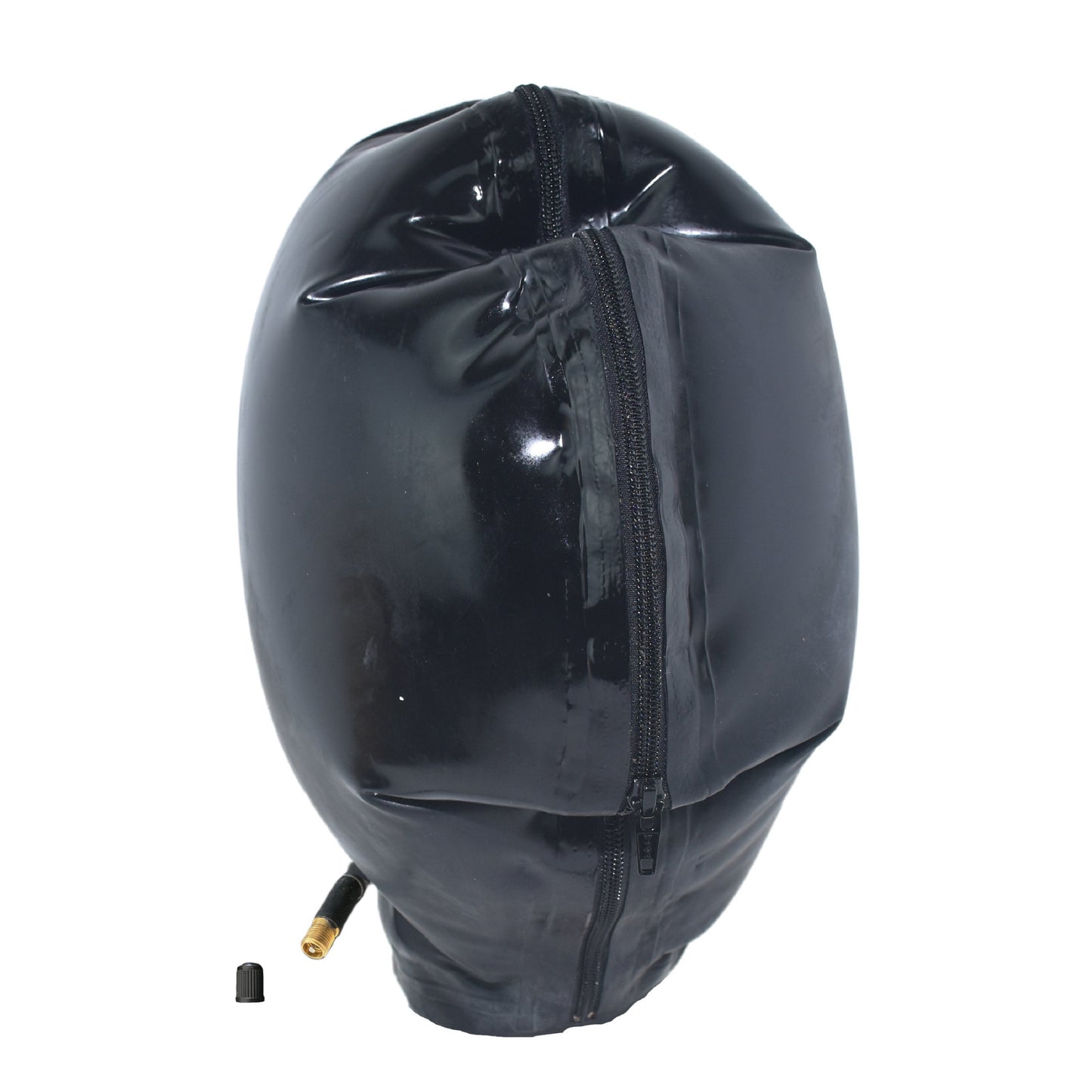 Latex Ballon-Maske zum Aufpumpen mit Fahrradventil