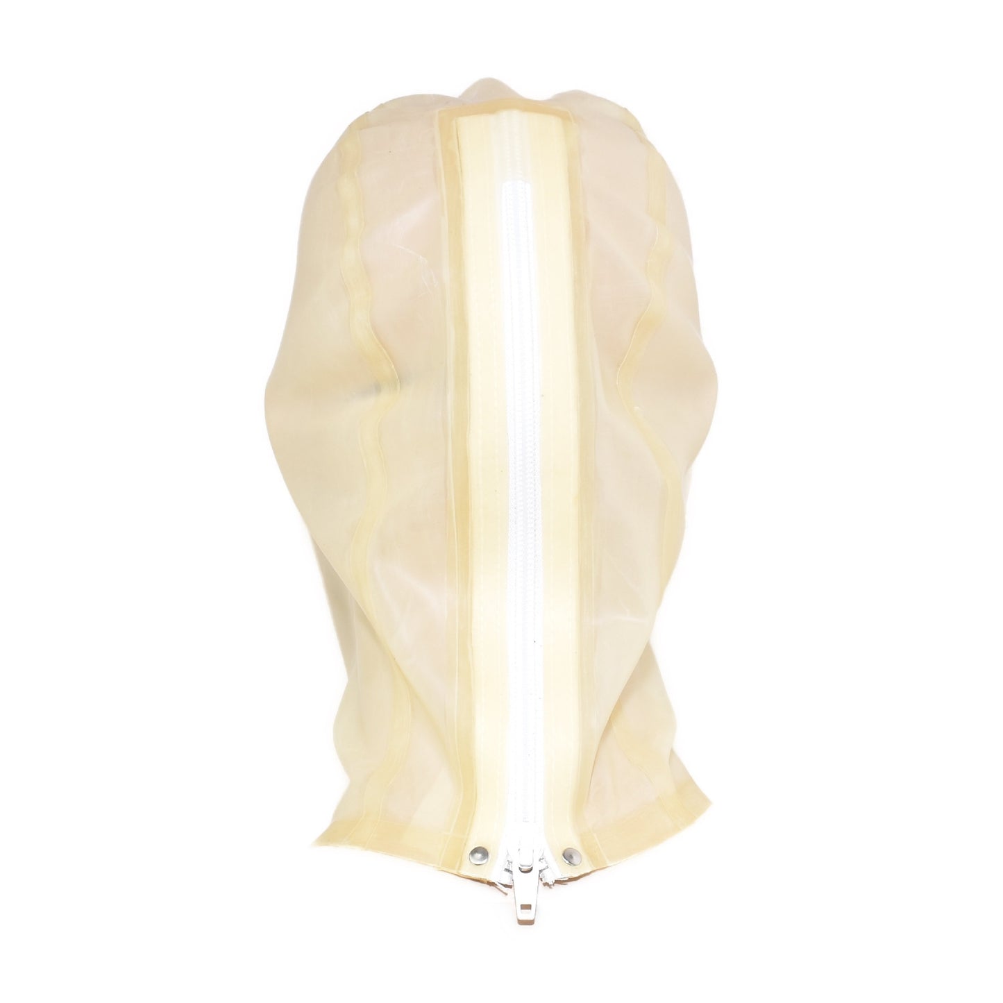 Latex Maske Mundstück und Nasenröhrchen Transparent 0,4 mm
