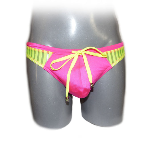 Swim String 2 farbig Gelbe Applikation