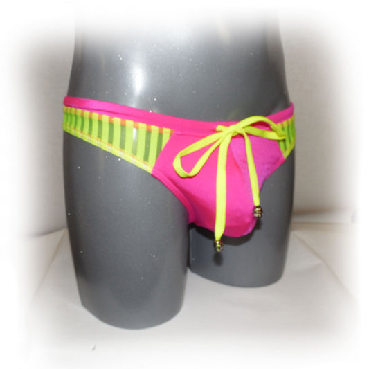 Swim String 2 farbig Gelbe Applikation