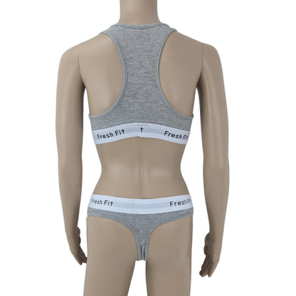 Damen Sport Set Top und String