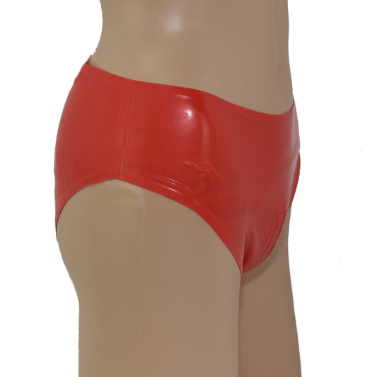 Latex Damen Slip Zwei-Wege-Reißverschluss