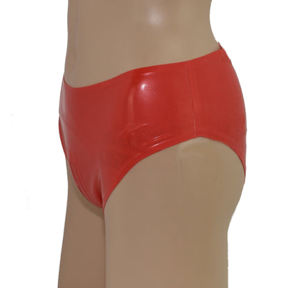 Latex Damen Slip Zwei-Wege-Reißverschluss