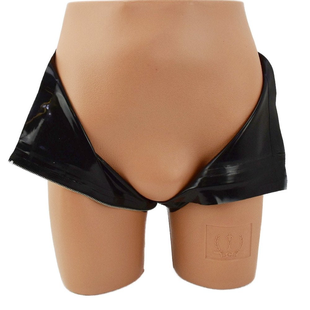 Latex slip with full-length zipper - 0.4 mm