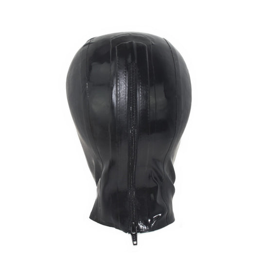 Latex Mask breath control Front zipper Handmade
