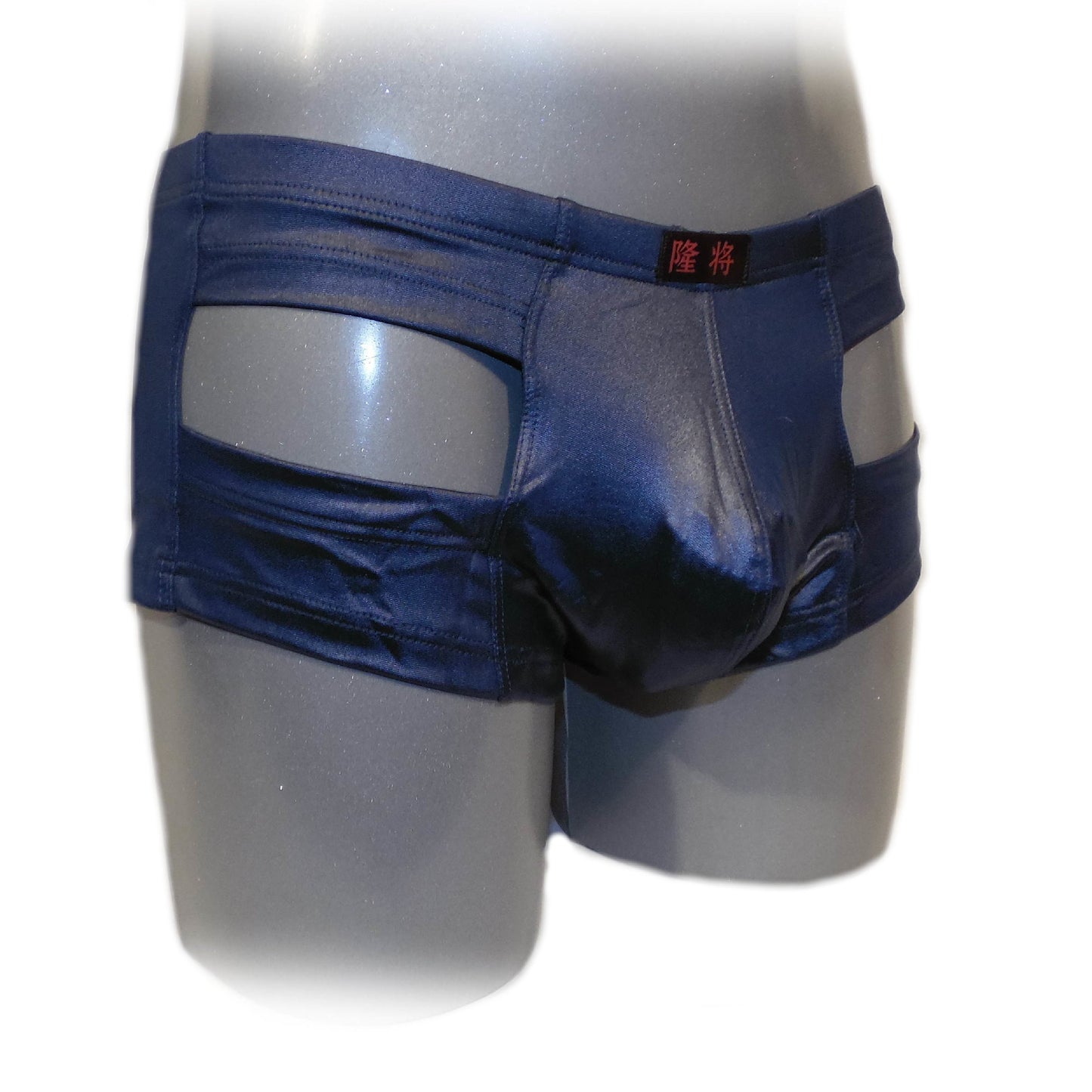 Glanz Pants mit Ausschnitt vorne