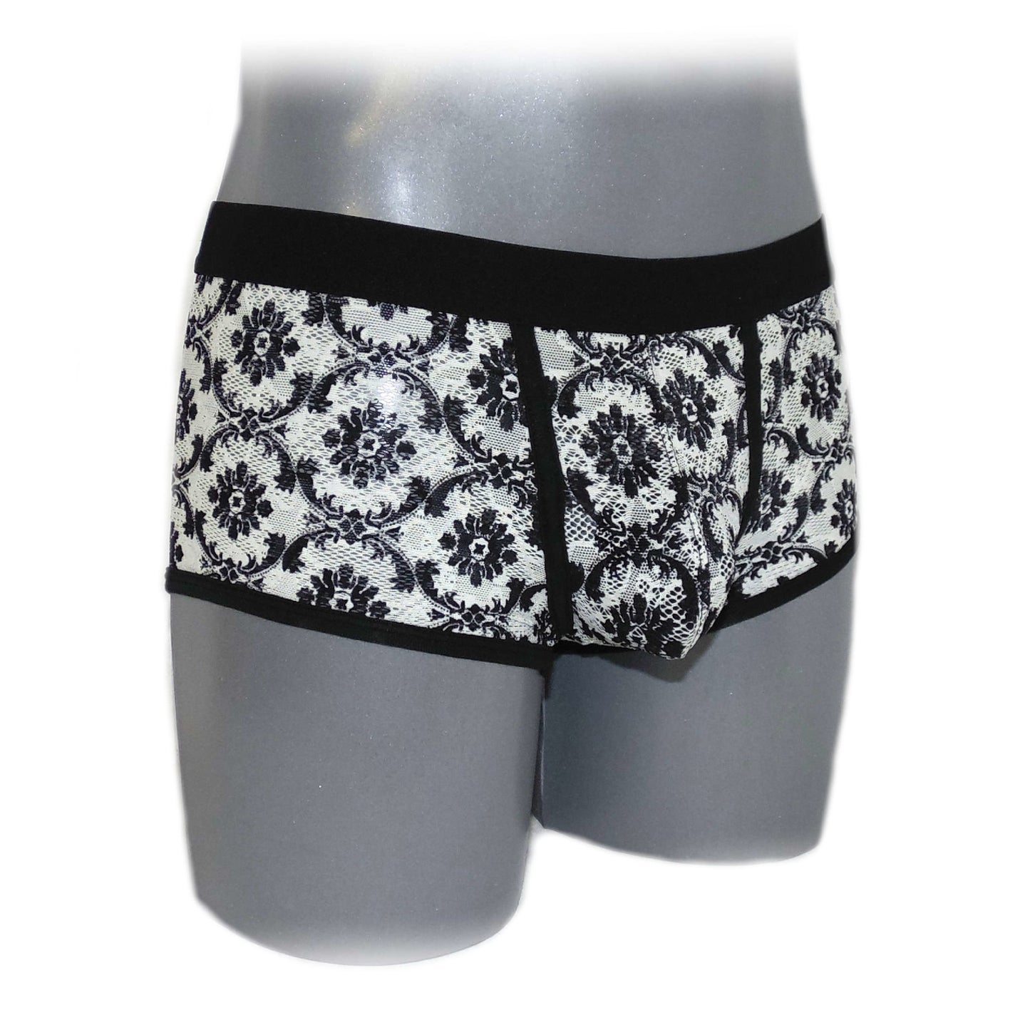 Comfortable fancy lace men boxer shorts
