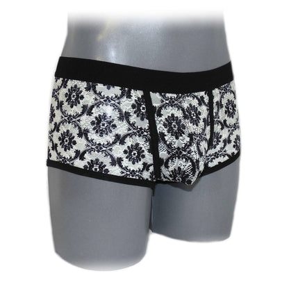 Comfortable fancy lace men boxer shorts