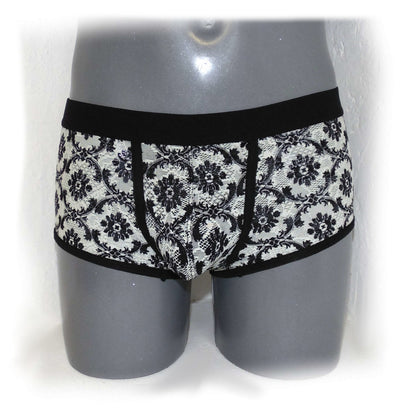 Comfortable fancy lace men boxer shorts