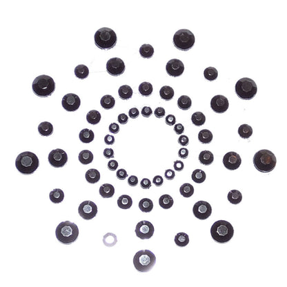 Nippel Cover Aufkleber Rund Schwarz