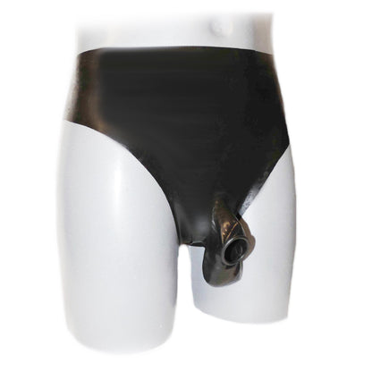 Latex Hose mit Frontöffnung 4cm und Hodensack