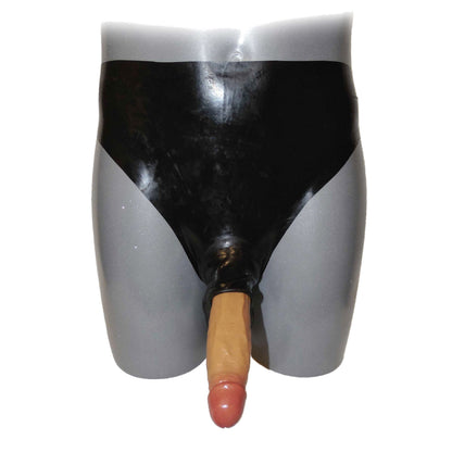 Latex Hose mit Frontöffnung 4cm und Hodensack