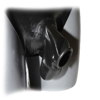 Latex Hose mit Frontöffnung 4cm und Hodensack