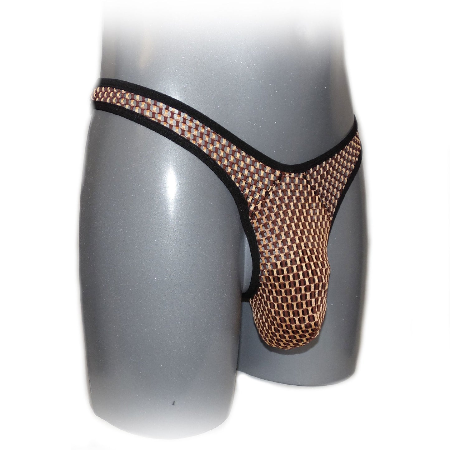 String mit transparentem Netzmuster