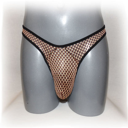 String mit transparentem Netzmuster