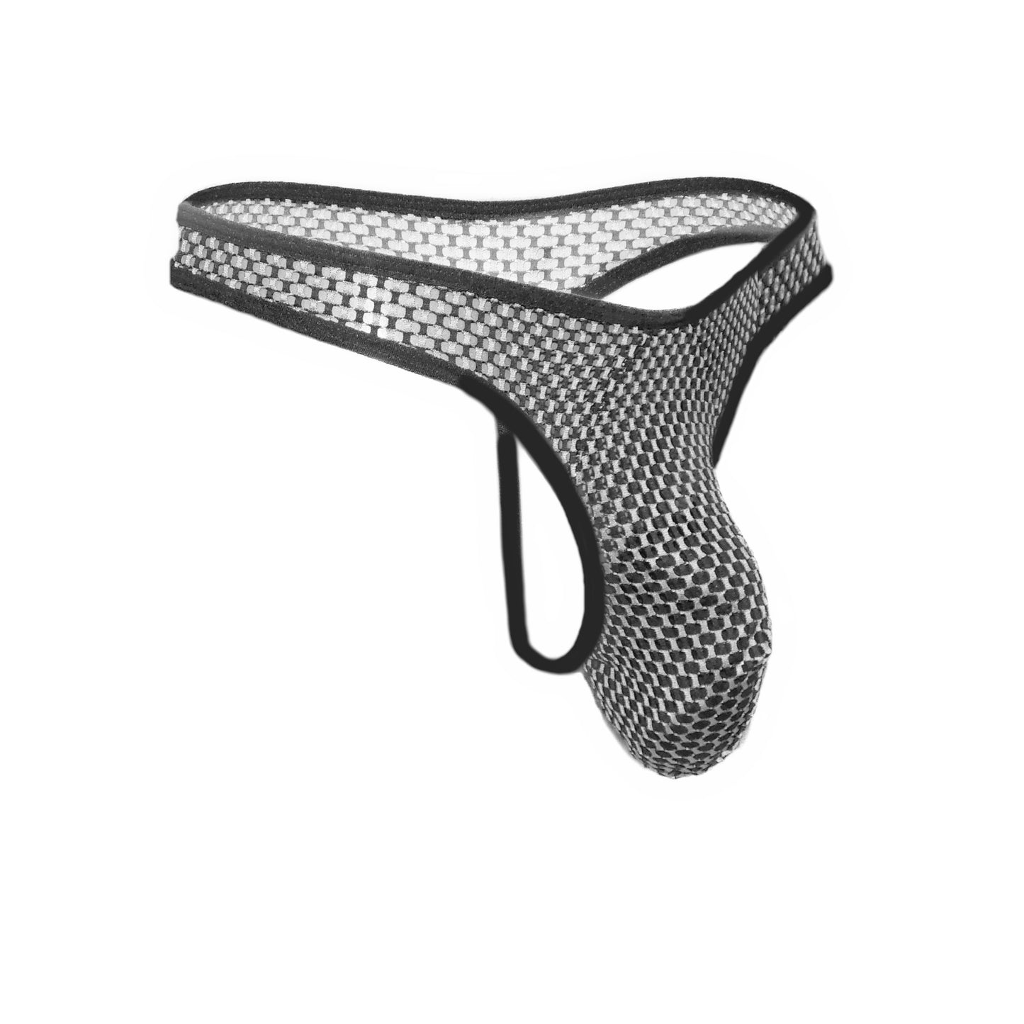 String mit transparentem Netzmuster