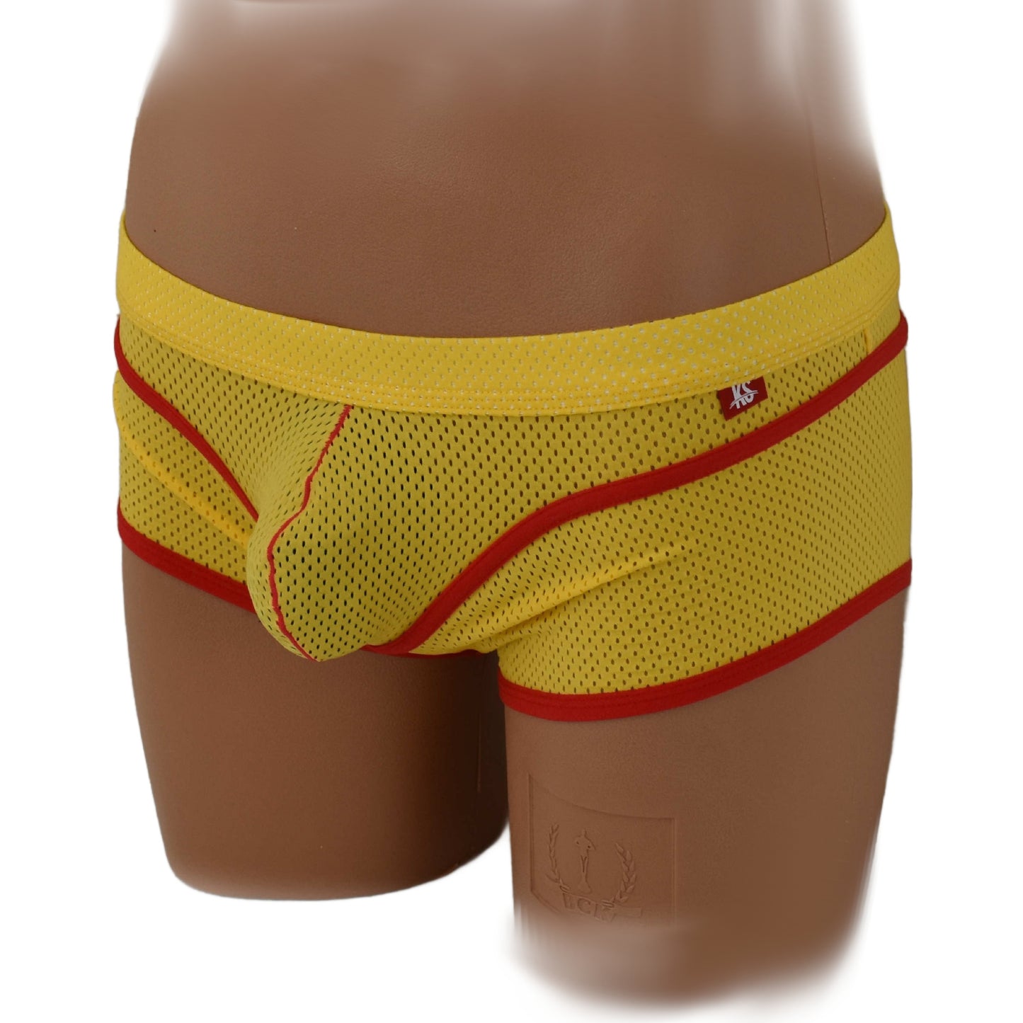 String-Pants zweifarbig angesetzt