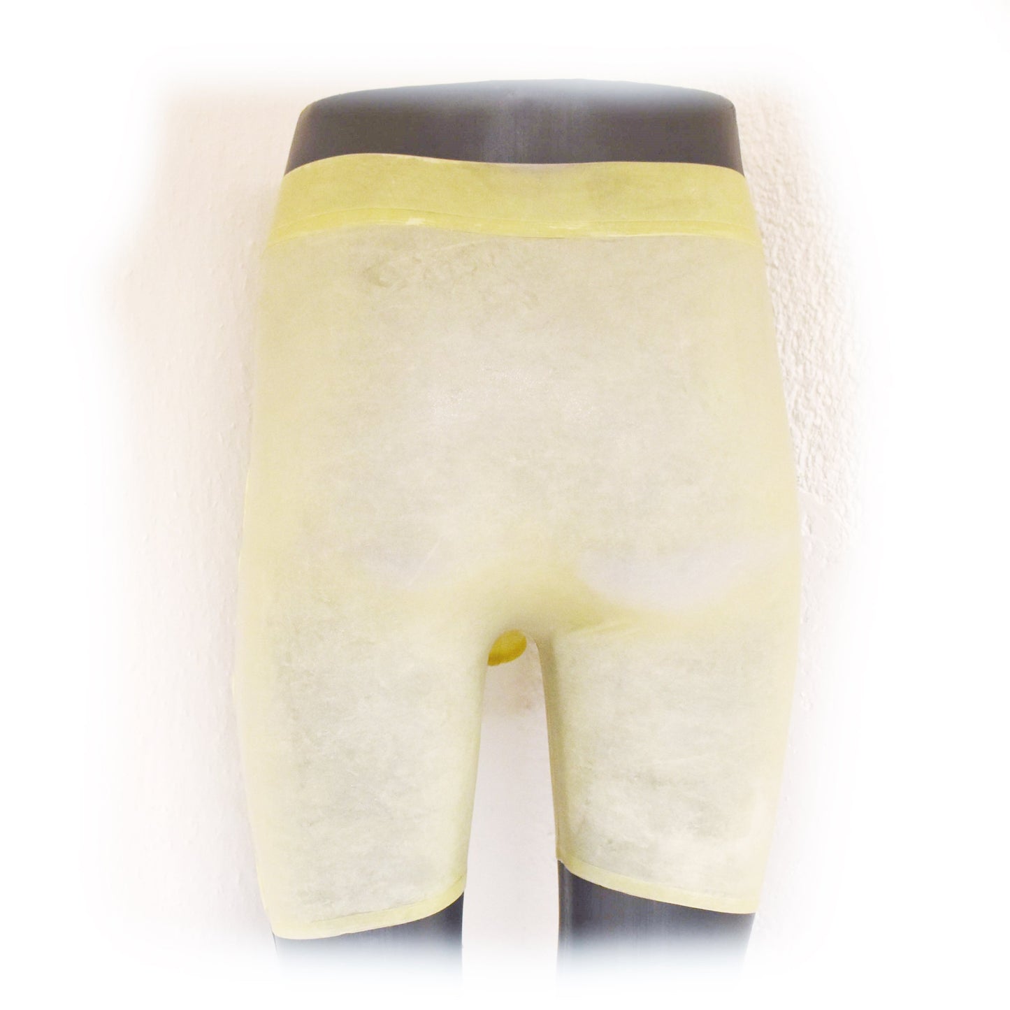 Latex Long Shorts transparent Penisschlauch offen hand made