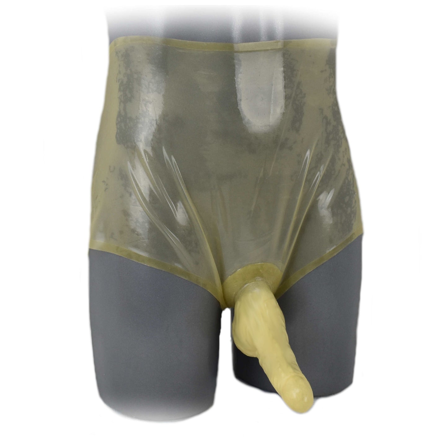 Latex Big Pants mit Kondom und extra hohem Bund 0,4 mm
