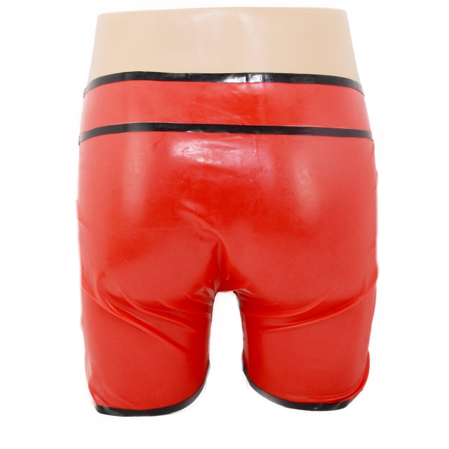 Latex Shorts Transparent - Schwarzer Rand