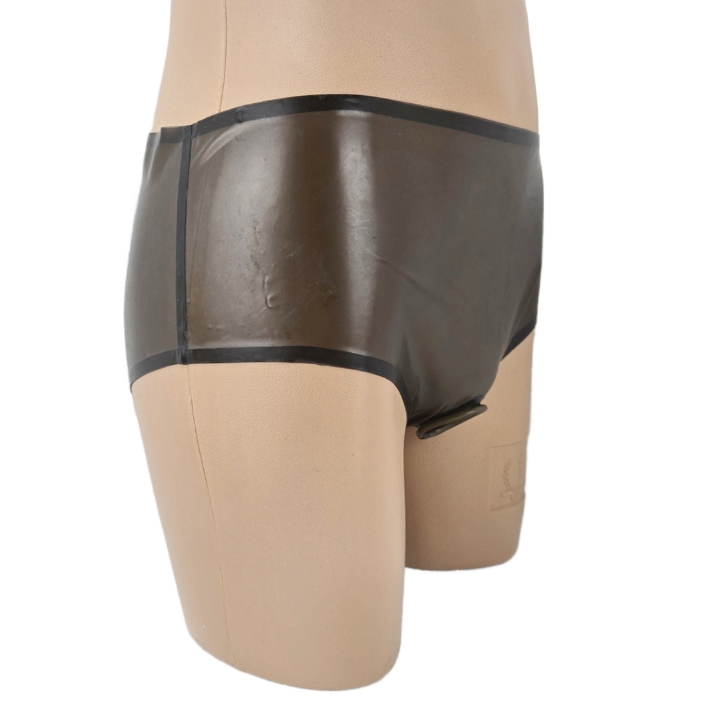 Latex briefs ouvert black-transparent