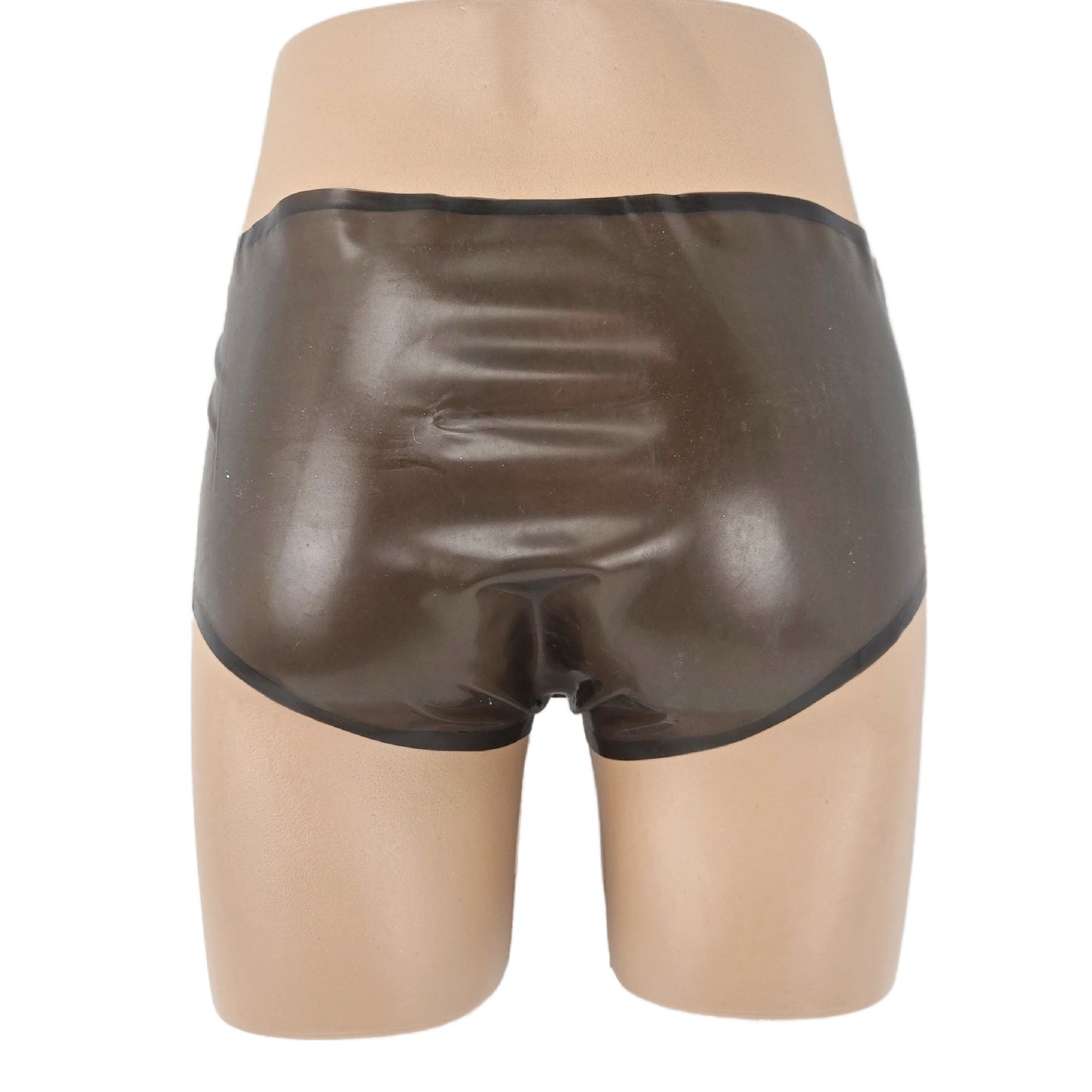 Latex briefs ouvert black-transparent