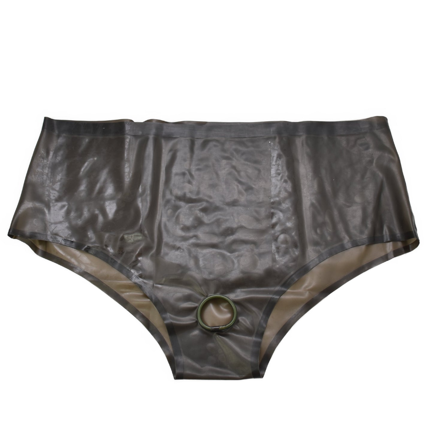 Latex briefs ouvert black-transparent
