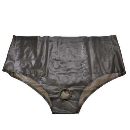 Latex briefs ouvert black-transparent