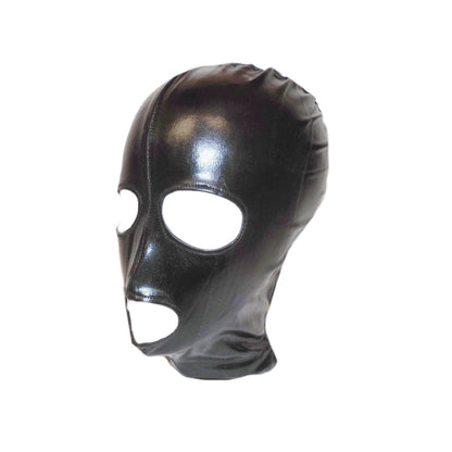 Black Hood Showing Mouth and Eyes