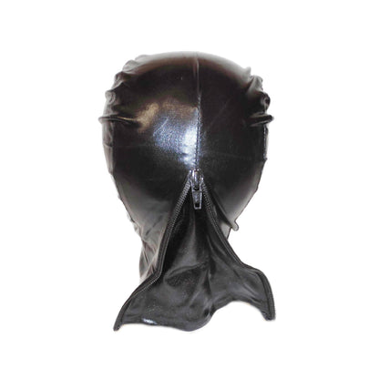 Black Hood Showing Mouth and Eyes