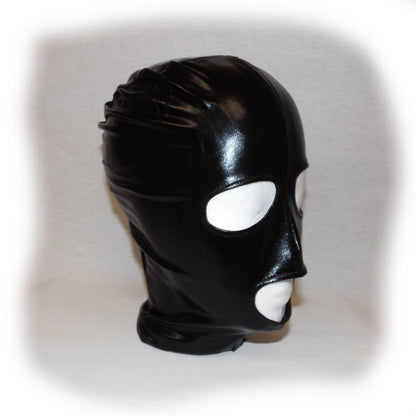 Black Hood Showing Mouth and Eyes