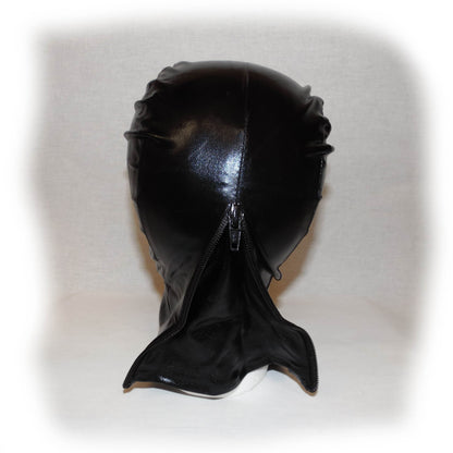 Black Hood Showing Mouth and Eyes
