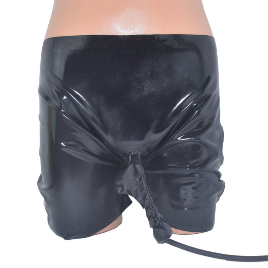 Latex Shorts Condom mit Schlauch