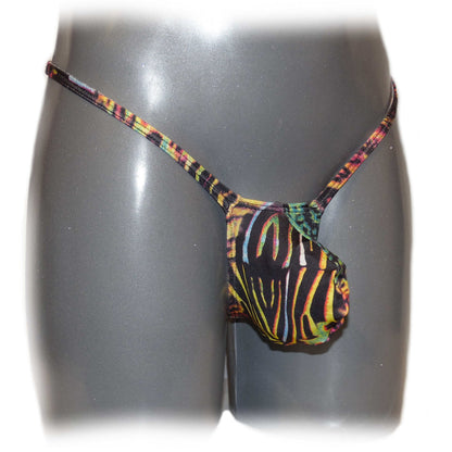 Men thong bulge pouch Animal Print