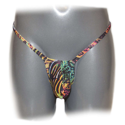 Men thong bulge pouch Animal Print