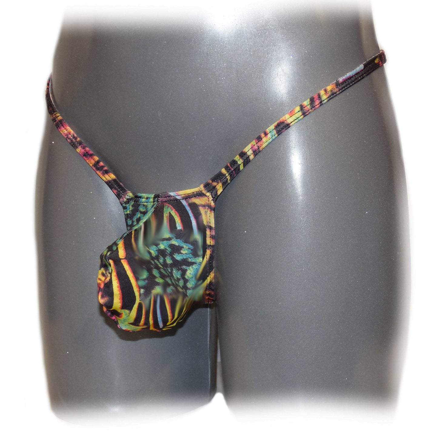 Men thong bulge pouch Animal Print