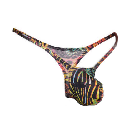 Men thong bulge pouch Animal Print