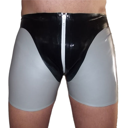 Latex String -Slip mit Reißverschluss