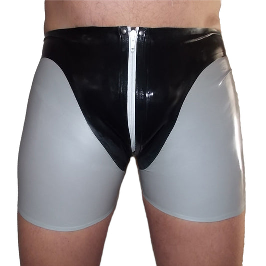Latex String -Slip mit Reißverschluss