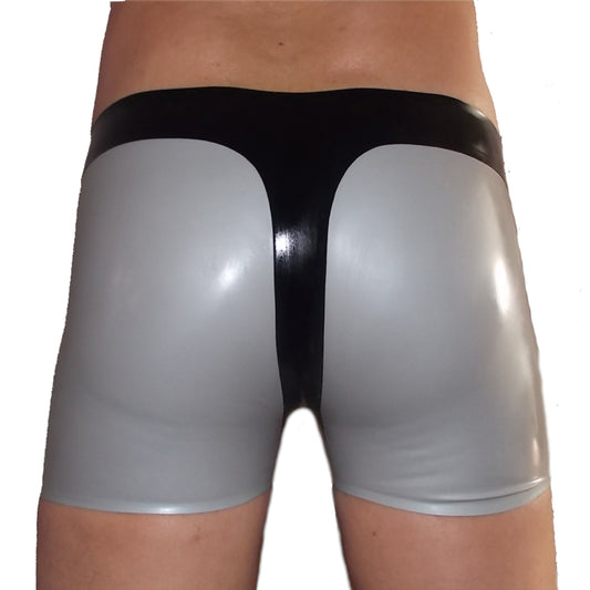 Latex String -Slip mit Reißverschluss