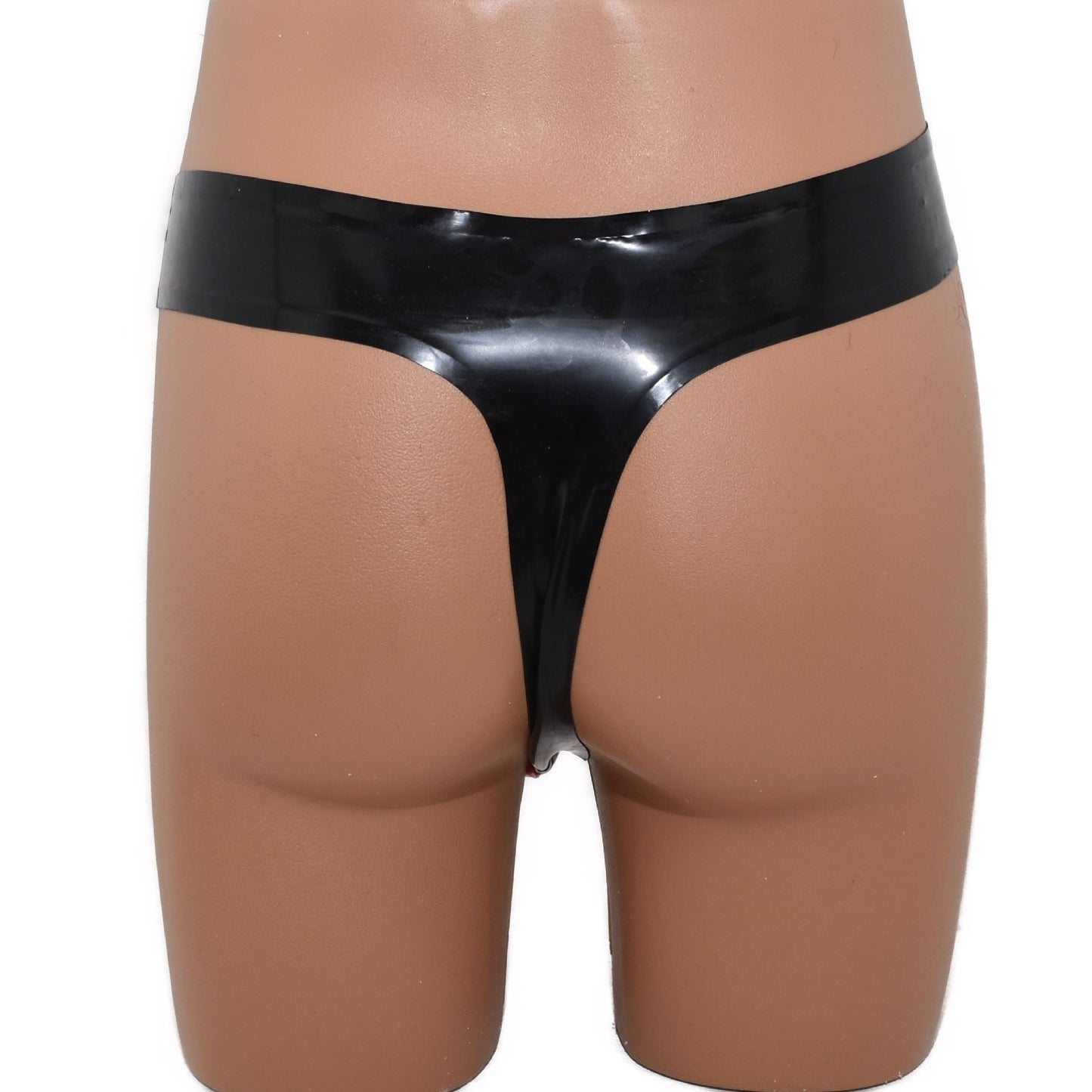 Latex String vorne mit Druckknöpfen zum öffnen